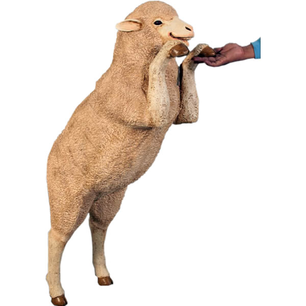 乐天商城 - 動物 オブジェ 立つひつじ インテリア イベント ディスプレイ Curious Merino Ewe