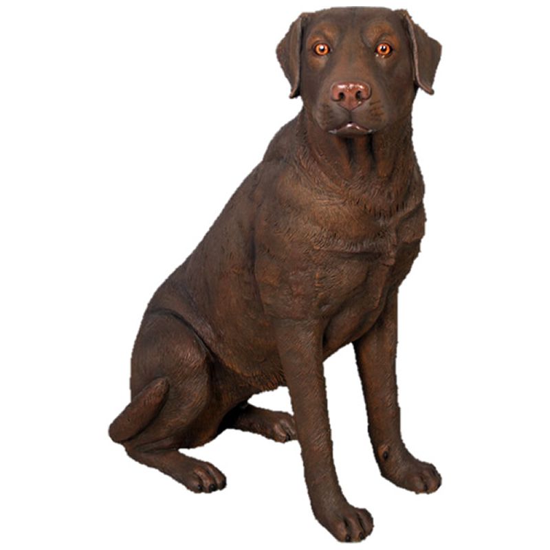 実物大 動物 オブジェ おすわり ラブラドール・ブラウン インテリア イベント ディスプレイ 犬 イヌ いぬ ドッグ ガーデニング 玄関 飾り