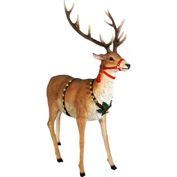 乐天商城 - 動物 オブジェ トナカイ 大 インテリア イベント ディスプレイ Reindeer for Sleigh Jumbo
