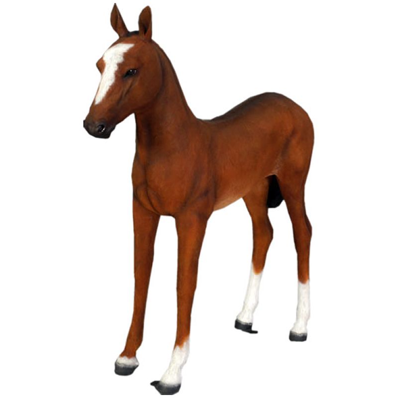 乐天商城 - 実物大 動物 オブジェ 仔馬 インテリア イベント ディスプレイ 馬　ウマ うま 午 子馬