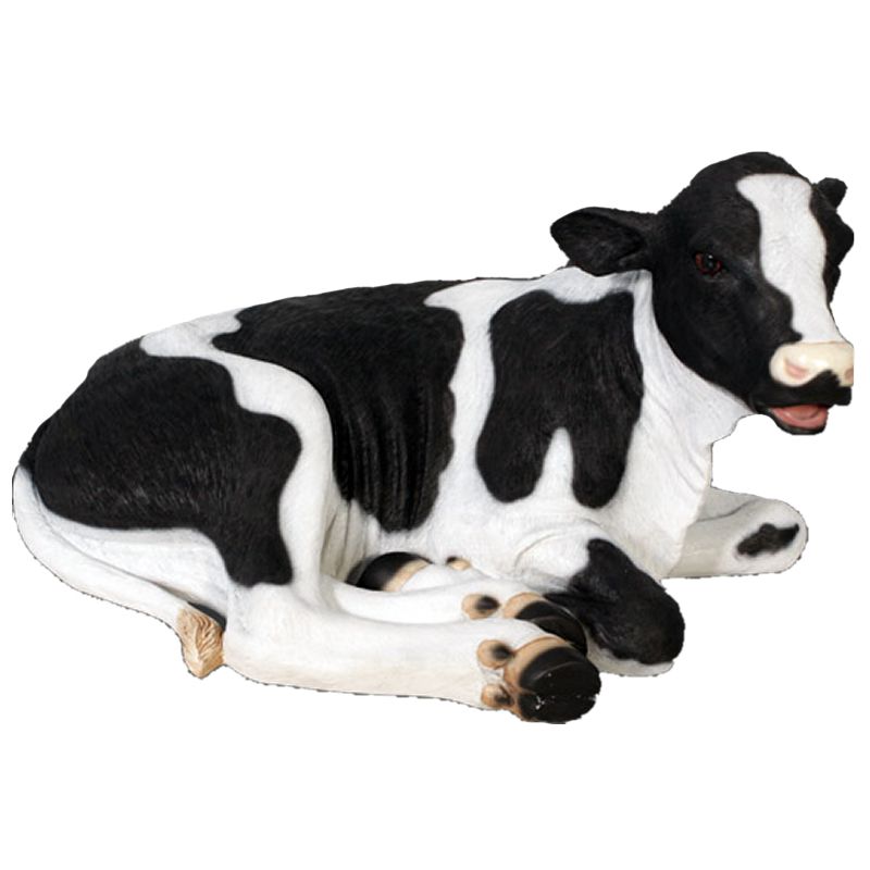 実物大 動物 オブジェ 横たわる仔牛 インテリア イベント ディスプレイ 牛 うし ウシ