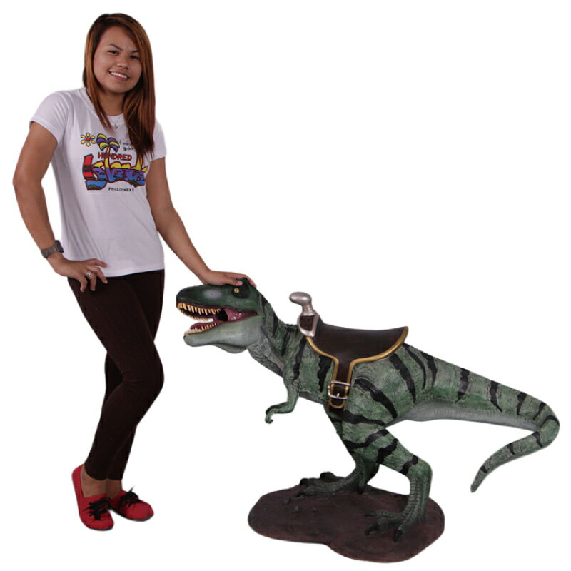 樂天商城 - 恐竜 オブジェ 乗れるティレックス T-Rex with Saddle