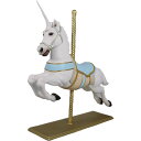 動物 オブジェ ユニコーンのメリーゴーランド インテリア イベント ディスプレイ Christmas Carousel Unicorn