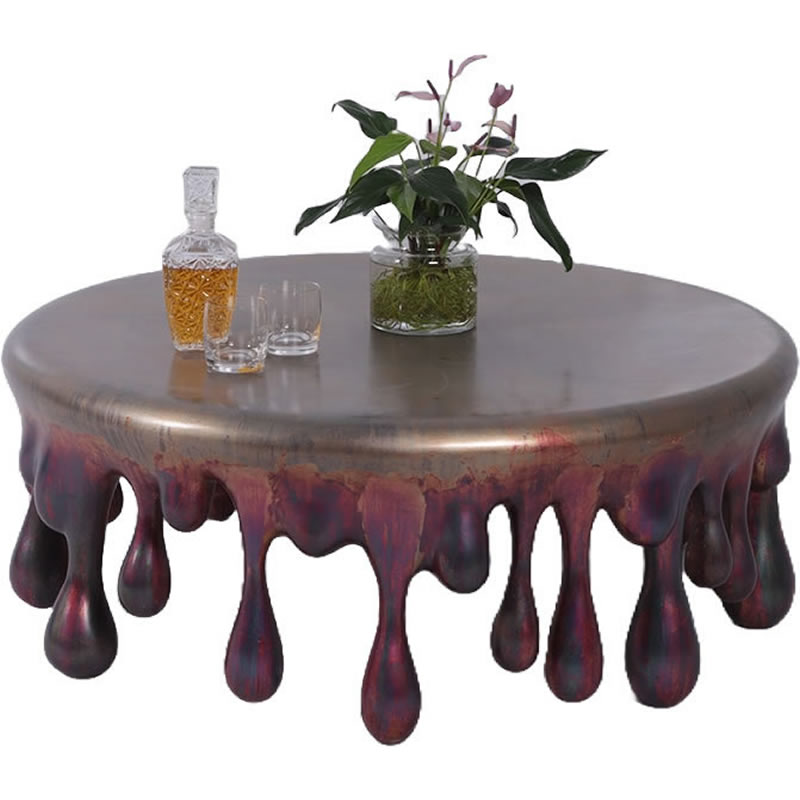 乐天商城 - オブジェ したたる雫の丸いテーブル インテリア イベント ディスプレイ Drip Coffee Table Round