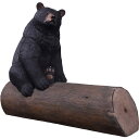 動物 オブジェ 大木に腰掛けるクマのベンチ インテリア イベント ディスプレイ Bear on Tree Trunk