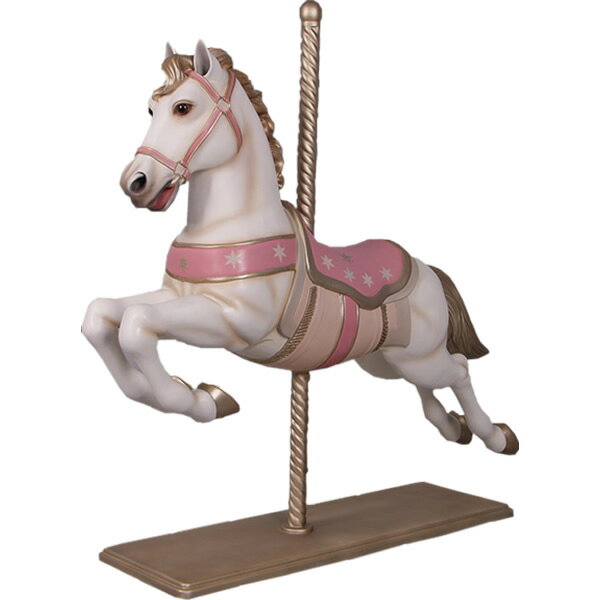 乐天商城 - 動物 オブジェ 白馬のメリーゴーランド インテリア イベント ディスプレイ Christmas Carousel horse