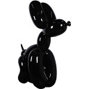 オブジェ 風船バルーンドッグ犬ブラック インテリア イベント ディスプレイ Balloon Dog Gelcoat Version