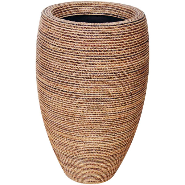 乐天商城 - オブジェ フルート型プランター（縄編柄） インテリア イベント ディスプレイ Classic Planter 49x81cm