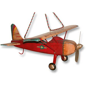 樂天商城 - オブジェ レッドセスナ インテリア イベント ディスプレイ WOODEN MONOPLANE