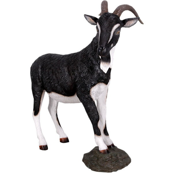 乐天商城 - 動物 オブジェ 雄ヤギ 白黒 インテリア イベント ディスプレイ Billy Goat