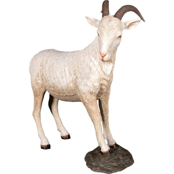 樂天商城 - 動物 オブジェ 雄ヤギ 白 インテリア イベント ディスプレイ Billy Goat