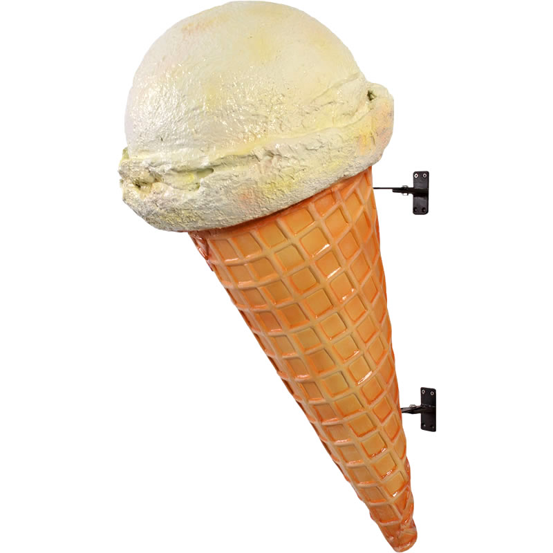 乐天商城 - オブジェ アイスクリーム 壁掛け ブロンズ仕上げ インテリア イベント ディスプレイ Ice Cream Small