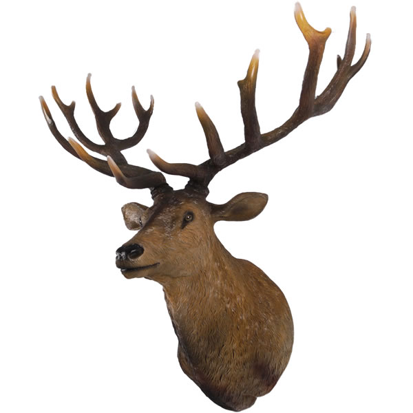 乐天商城 - 動物 オブジェ 牡鹿の頭部 インテリア イベント ディスプレイ Grand Stag Head Wall Decor