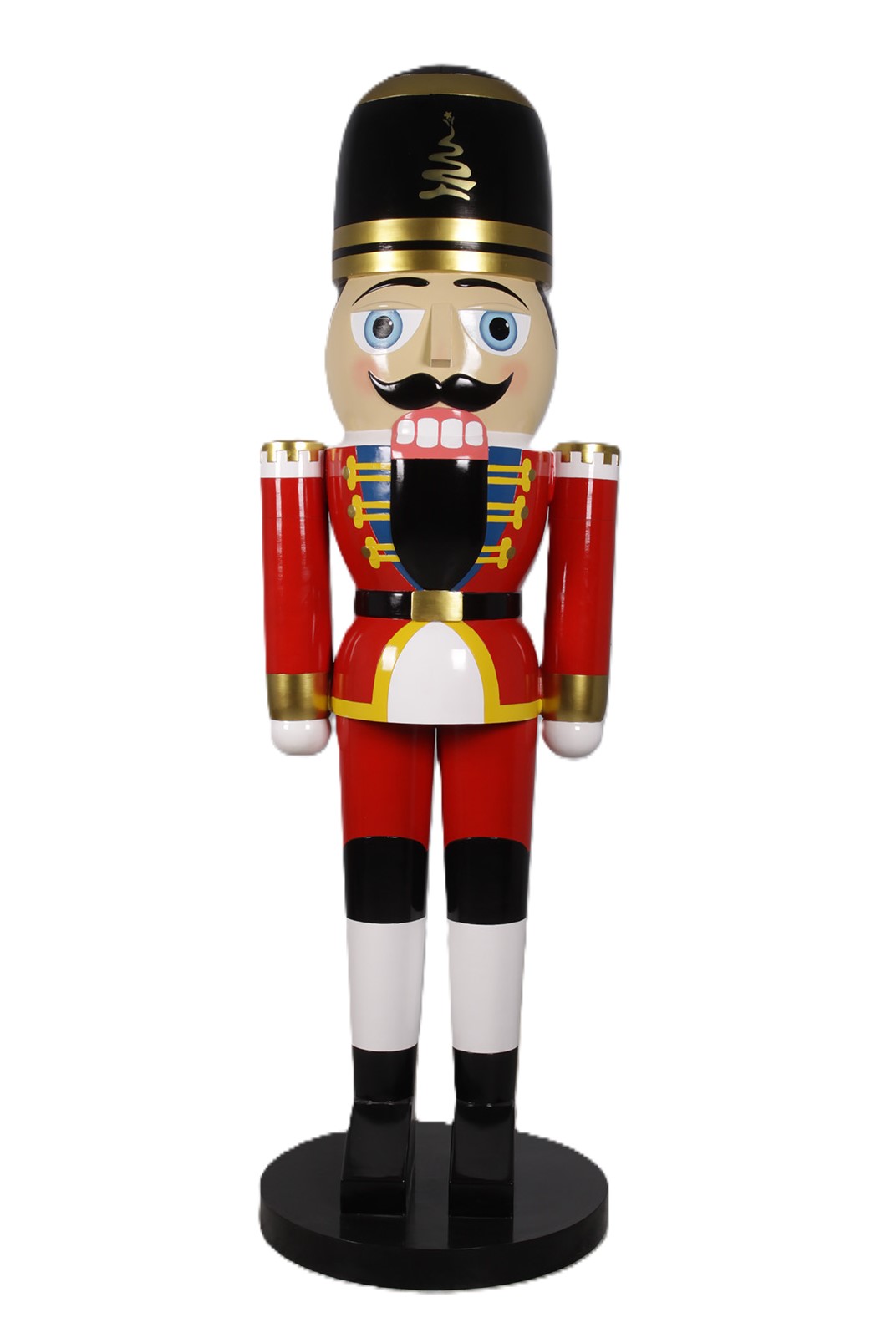乐天商城 - オブジェ 赤色のくるみ割り人形 240cm インテリア イベント ディスプレイ Nutcracker Guard 8ft.
