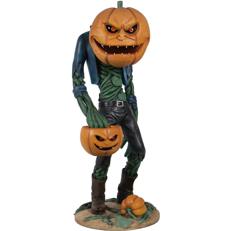 オブジェ 恐怖カボチャ男 キャンディホルダー インテリア イベント ディスプレイ Scary Pumpkin Man with Candy Holder