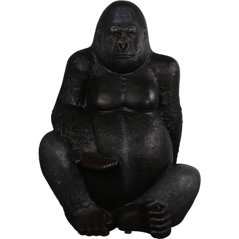 乐天商城 - 動物 オブジェ シルバーバック ゴリラ インテリア イベント ディスプレイ Silverback Gorilla