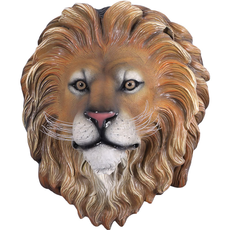 乐天商城 - 動物 オブジェ ライオンキングの頭部 壁掛け インテリア イベント ディスプレイ Lion Kings Head Wall Decor