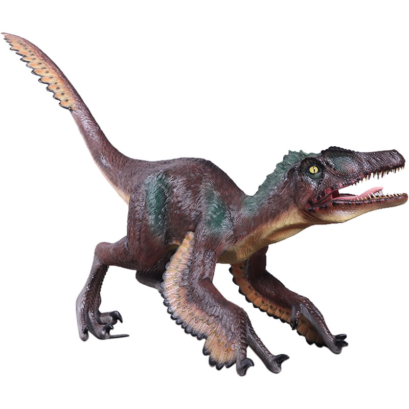 乐天商城 - 恐竜 オブジェ 羽のあるヴェロキラプトル インテリア イベント ディスプレイ Feathered Velociraptor Gelcoat Version