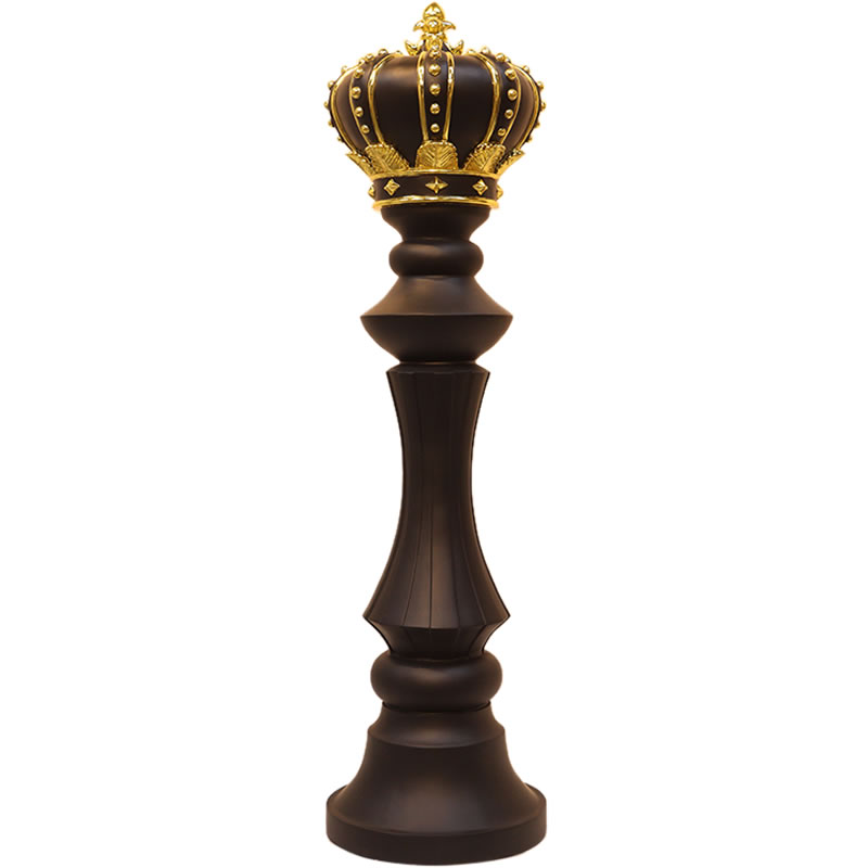 オブジェ 等身大のチェス駒 キング ブラック インテリア イベント ディスプレイ Chess King
