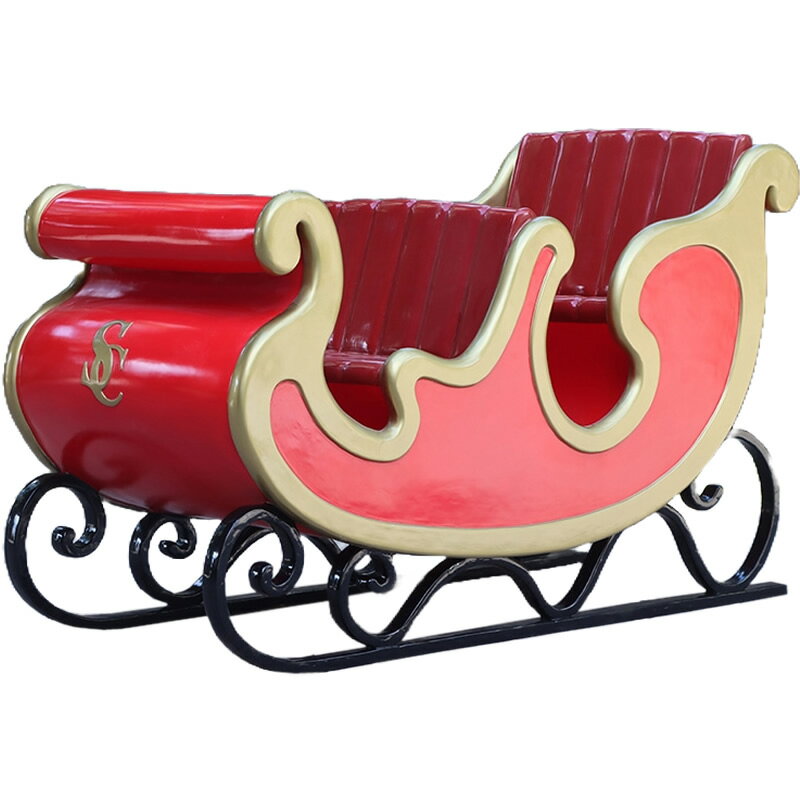 オブジェ クリスマスの大きなソリ 4人乗り イベント ディスプレイ Santa's Sleigh Foursome