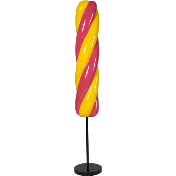 乐天商城 - オブジェ ツイストアイスキャンデー ピンク＆イエロー インテリア イベント ディスプレイ Twist Popsicle