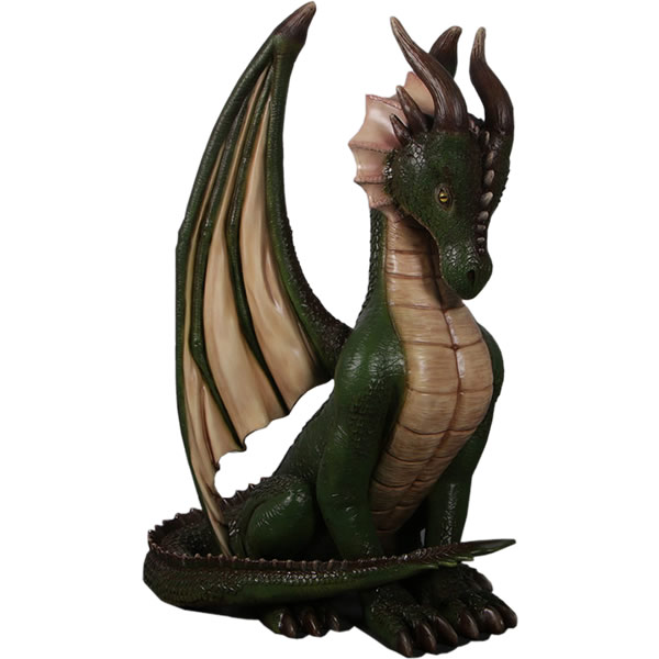 乐天商城 - オブジェ すわる ドラゴン 緑 インテリア イベント ディスプレイ Sitting Dragon 4ft.