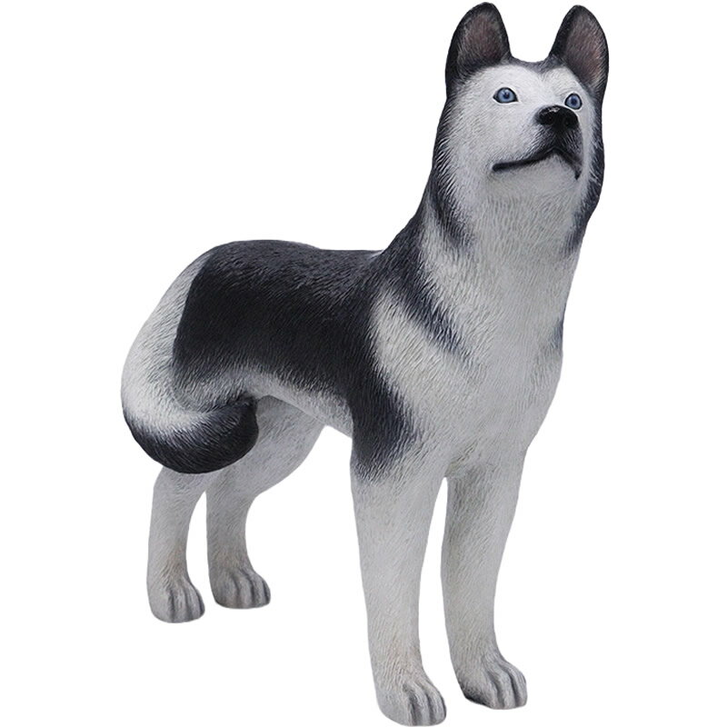 乐天商城 - 動物 オブジェ ハスキー 右向き インテリア イベント ディスプレイ Husky Looking Right