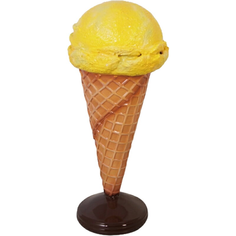 乐天商城 - オブジェ 小さなアイスクリーム レモン インテリア イベント ディスプレイ Ice Cream Small (on stand) Langka