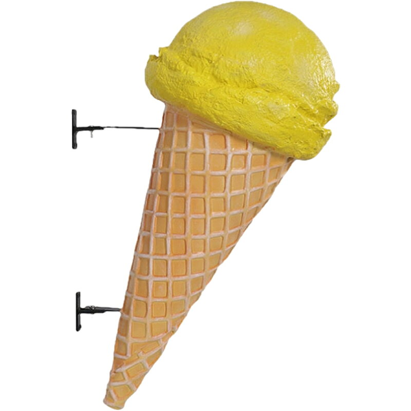 樂天商城 - オブジェ アイスクリーム レモン 壁掛け インテリア イベント ディスプレイ Ice Cream Small (hanging) Langka