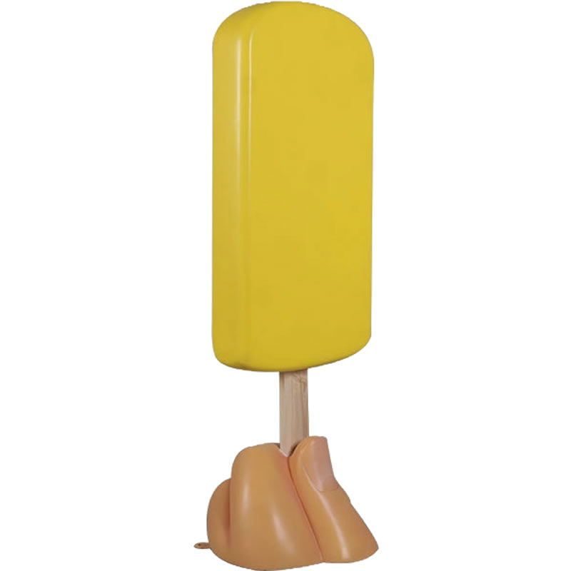 乐天商城 - オブジェ アイスキャンディー レモン インテリア イベント ディスプレイ Ice Cream Popsicle on Base