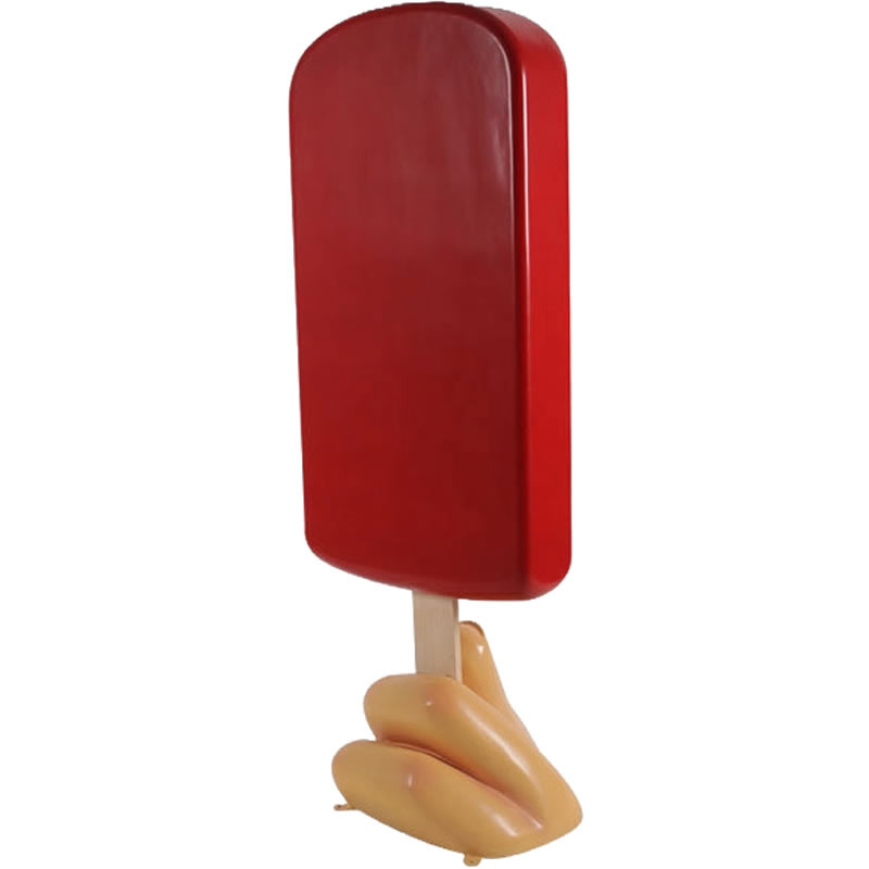 乐天商城 - オブジェ 大きなアイスキャンディー ストロベリー インテリア イベント ディスプレイ Ice Cream Popsicle on Base