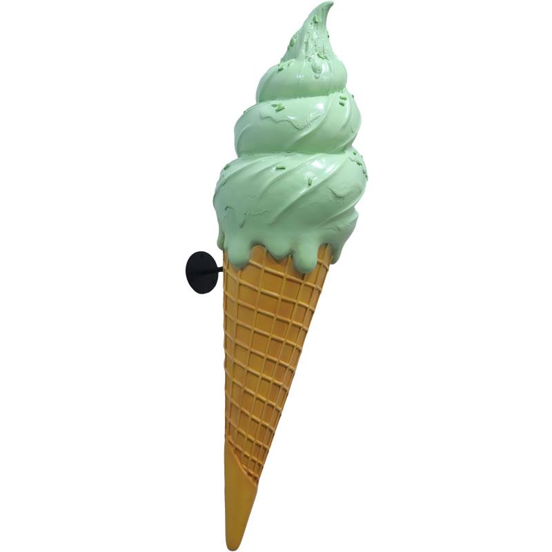 乐天商城 - オブジェ ソフトクリーム ピスタチオ 壁掛け インテリア イベント ディスプレイ Ice cream Twist