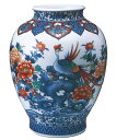 伊万里焼 魯山窯 花鳥絵 特大花瓶(3)