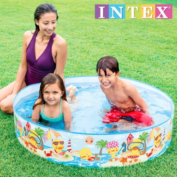 プール ダッキングスナップセットプール 122×25cm 58477 INTEX(インテックス) ダッキングスナップセットプール