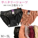 サニタリーショーツ 3枚セット M-5L 6サイズ