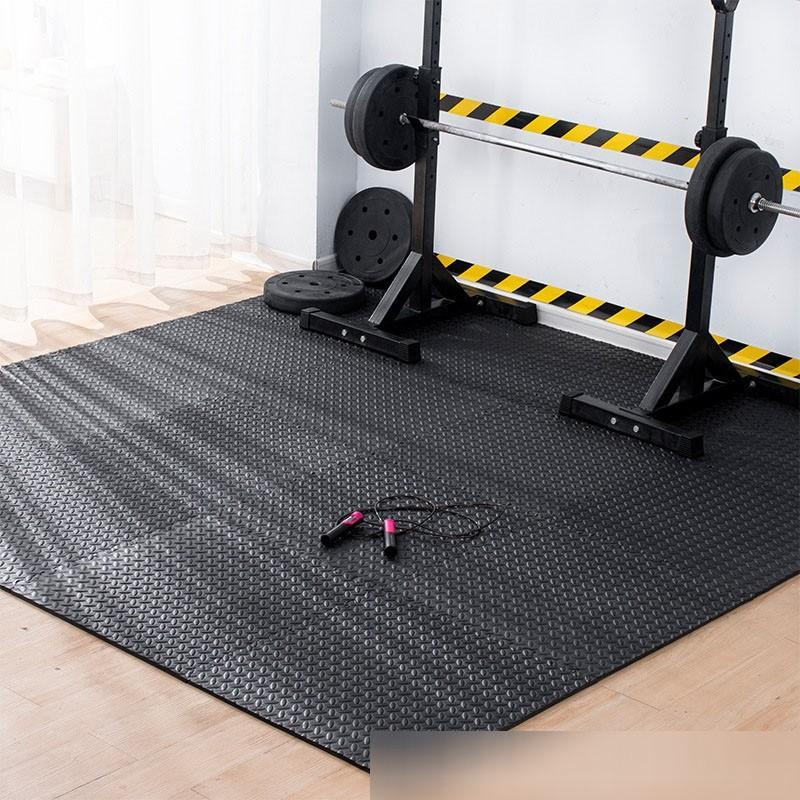 Rakuten - ジムマット 大判 ジョイントマット 60*60cm 10枚 パズル ホームジム 厚めタイプ 収納しやすい 衝撃吸収 滑りとめ ずれ防止
