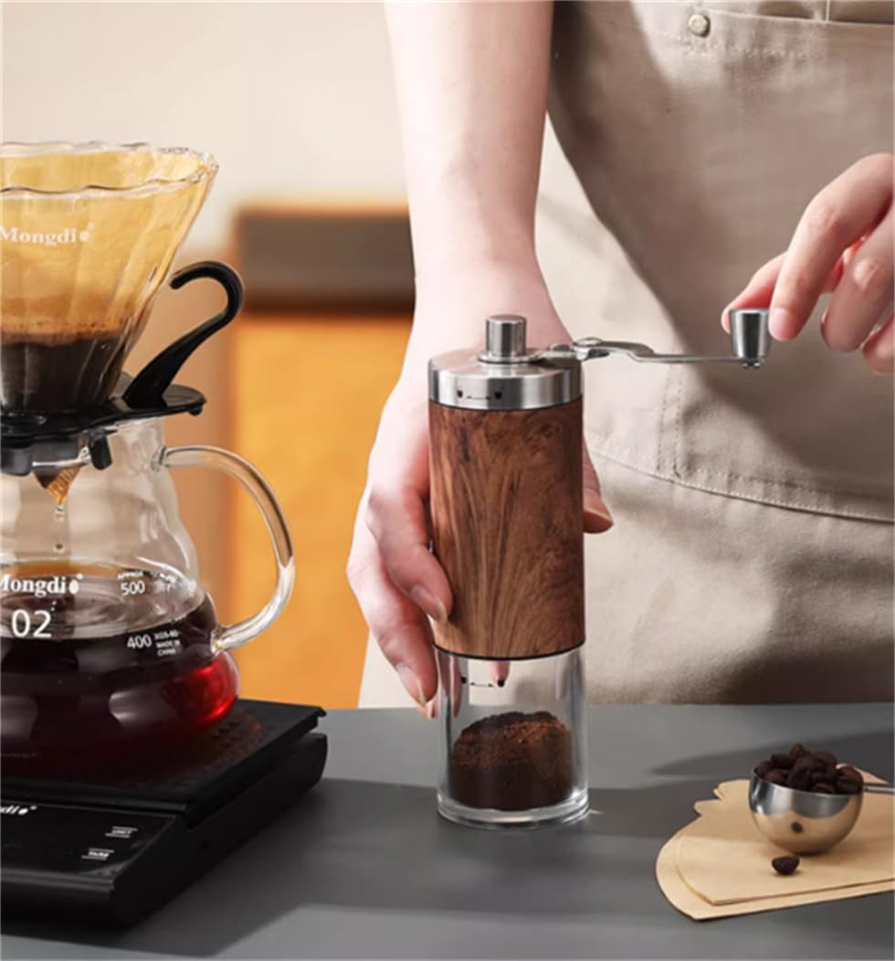 Kind Pickのコーヒー 初心者 7点セット ドリップ コーヒー用品 アウトドア キャンプ用 手挽き 器具 ドリッパーセット 手挽きコーヒードリ 家庭用 キャリーイングキット スタンドタイプ｜アングル3