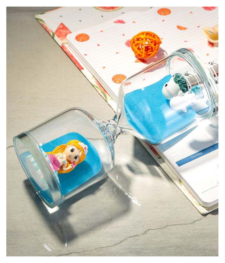 Kind Pickの30分 15分 一時間 砂時計 砂タイマー オフィス 置物 かわいい インテリア 卓上 可愛い オブジェ 雑貨 サンドタイマー キッチンタイマー お祝い 家庭 時間管理 計測 誕生 置時計 砂｜アングル2