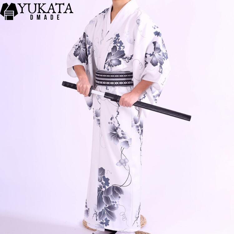 浴衣 メンズ 花柄 5点セット セット 浴衣セット 帯 肌襦袢 下駄 足袋 男性 おしゃれ シンプル レトロ ゆかた 紳…