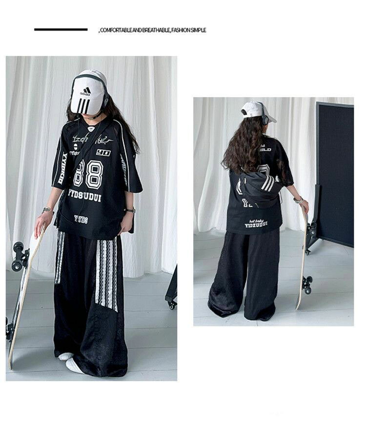 レース 黒 白 セットアップ キッズ ダンス衣装 ヒップホップ 衣装 子供服 女の子 t...
