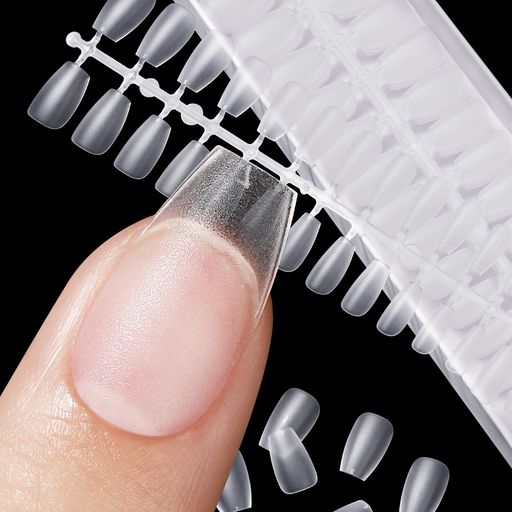 TOMICCA ネイルチップ サンディング済みネイルチップ ショート フルカバー プレーンチップ クリアチップ ) 業務用 練習用