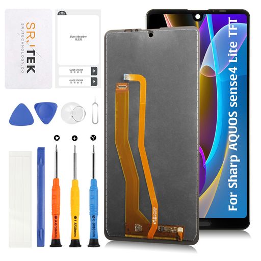 SRJTEK For Sharp AQUOS Sense4 Lite 液晶パネル シャープ アクオス Sense 4 5.8インチ タッチパネルセット lite