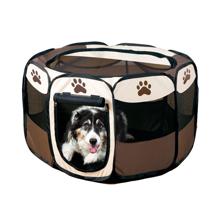 小型犬用 八角形の折りたたみ式ペットテ 犬用品 犬小屋 ケージ ゲート ゲート 新登場!