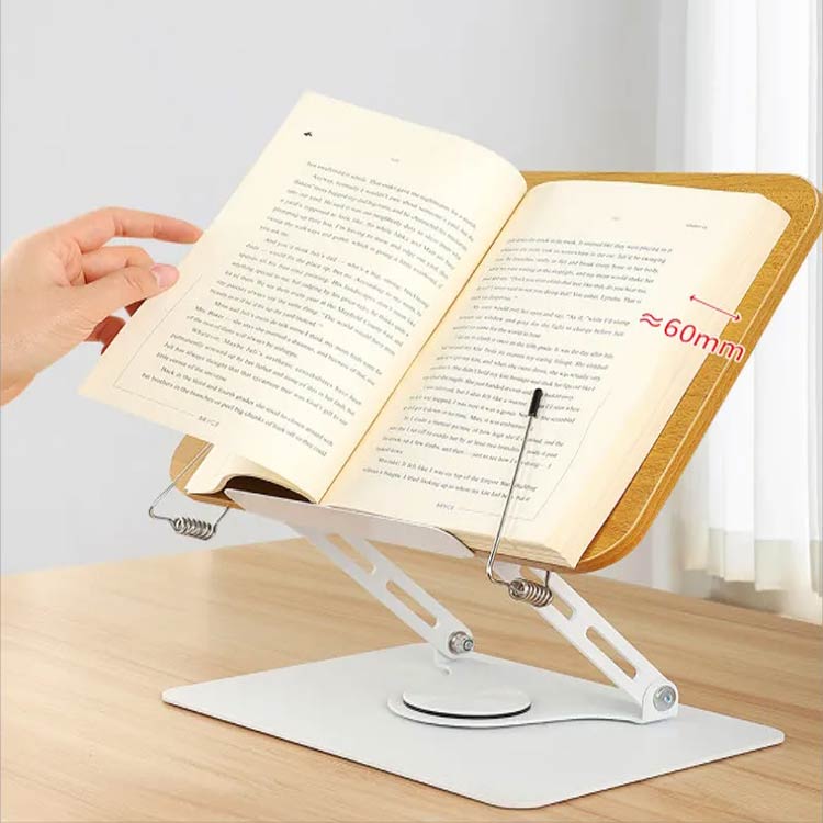 Kind Pickの本立て スタンド 折りたたみ タブレットスタンド 書見台 ブックスタンド レシピスタンド PCスタンド 譜面台 卓上 読書スタンド おしゃれ 読書台 傾斜台 画 パソコンスタンド ブック｜アングル3