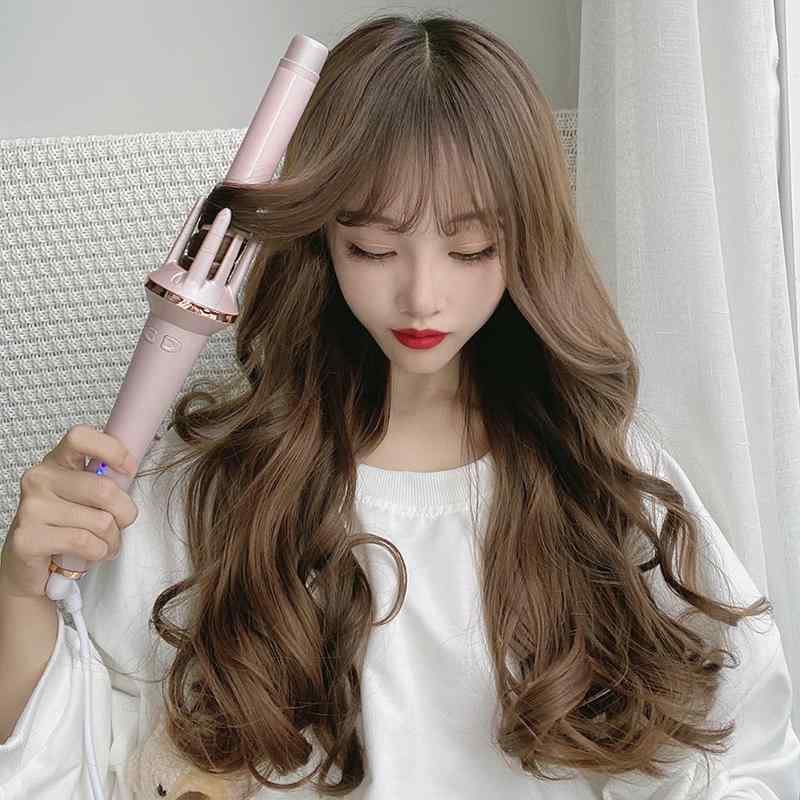Rakuten - ヘアアイロン レディース 大波 カール 25mm 自動回転 式 イオン その他 ピンク系ドライヤー 痛まない