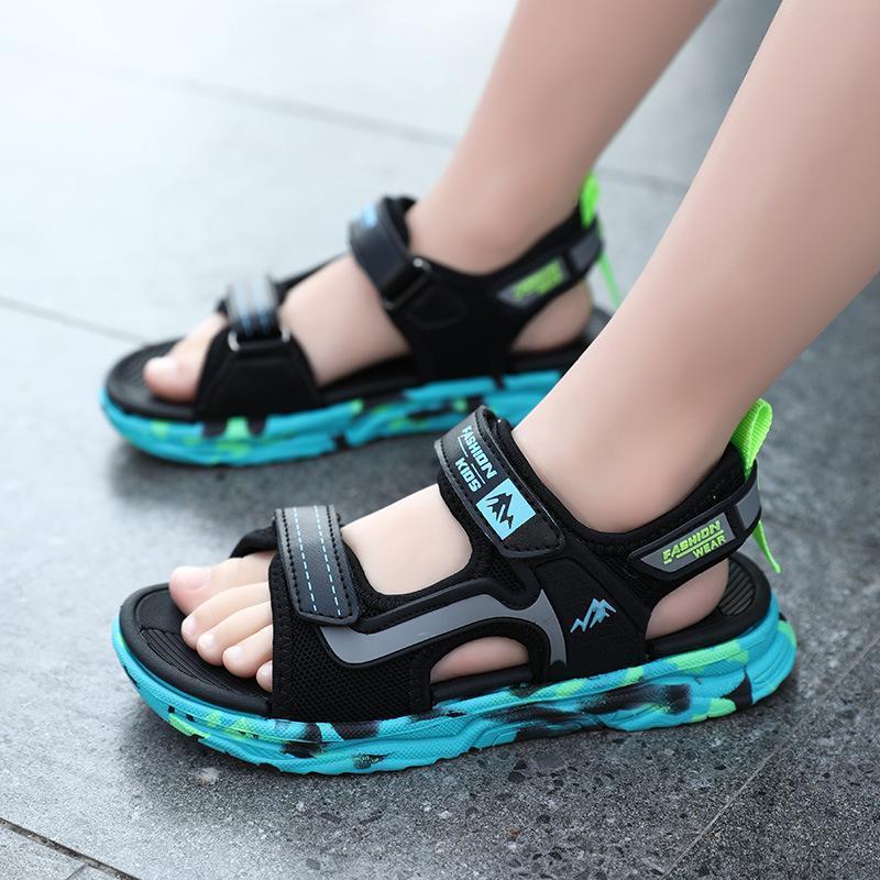 子供サンダル 子供 サンダル キッズ キッズ ベビー マタニティ 続々登場 ブラック/グリーン ブラック/ゴールド 28内寸17.7CM 29内寸18.3CM 30内寸18.9CM 31内寸19.6CM 32内寸20.3CM 33内寸21.9CM 34内寸21.6CM 35内寸22.2CM 36内寸22.9CM 37内寸23.6CM 38内寸24.2CM 39内寸24.9CM 27内寸17.1CM