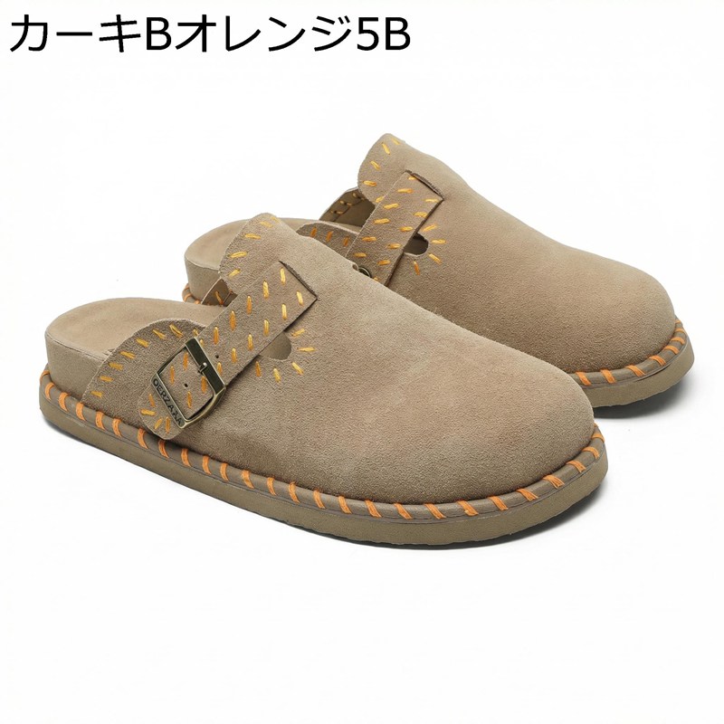 説明【温かみのある森ガール風デザイン】素朴で可愛らしい刺繍ディテールが目を引くサボサンダル。丸みのあるフォルムと手仕事感溢れるステッチが、ナチュラルでレトロな雰囲気を演出します。落ち着いたアースカラー展開で、リネンワンピースやカジュアルなデニムスタイルとも相性抜群。足元から優雅な「大人可愛い」を叶えます。【サッと履ける便利なスリッポン】かかとのないミュールタイプなので、忙しい朝やちょっとしたお出かけでもスムーズに着脱が可能です。足を包み込むようなホールド感がありながら、締め付けが少なくリスして履けるのが魅力。デイリーユースはもちろん、オフィスでの履き替え用やつっかけとしても重宝する一足です。【長時間歩いても疲れにくい履き心地】足裏に優しくフィットするクッション性の高いインソールを採用。肌触りの良いアッパー素材は、足馴染みが良く長時間の着用でもストレスを感じさせません。程よい厚みのあるソールが地面からの衝撃をしっかりと吸収し、軽やかな歩行をサポート。快適さと機能性を両立した設計です。【ヴィンテージ風の細部へのこだわり】アンティーク調のバックルベルトが、全体のデザインを引き締めるなアクセントに。ベルトは調節可能で、ご自身の足の甲の高さに合わせてフィット感を微調整できます。丈夫な縫製で仕上げているため耐久性も高く、型崩れしにくいため、お気に入りの一足を長く愛用いただけます。【幅広いシーンで活躍する万能サンダル】庭先でのガーデニングやワンマイルウェアとしての外履き、さらには贅沢な室内履きとしてもおすすめです。季節を問わずマルチに活躍するデザインなので、自分へのご褒美にはもちろん、お誕生日や母の日など、大切な方への実用的なプレゼントとしても大変喜ばれる逸品です。クロッグ サボサンダル レディース ス 日用品雑貨 文房具 手芸 特集 23.0 cm 23.5 cm 24.0 cm 25.0 cm 25.5 cm 26.5 cm 27.0 cm 27.5 cm 24.5 cm カーキBオレンジ5B グレーBイエロー サンドベージュ ブラウンB赤色B