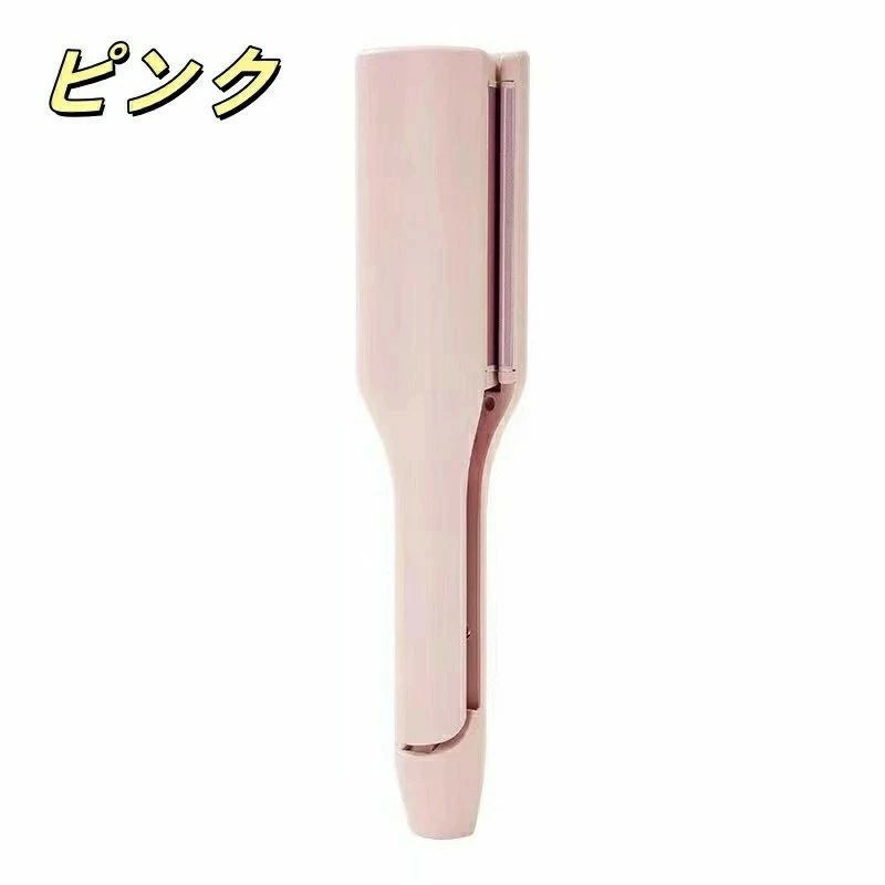 ヘアアイロン カールアイロン 初心者向 ウェーブアイロン マイナスイオン ウェーブ...