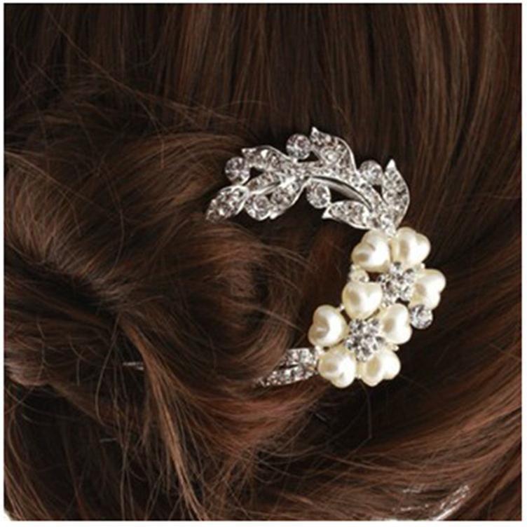 Rakuten - ヘアコーム かんざし 髪飾り 着物 パール 金属 結婚式 母親 和装 和服 留袖 卒業式 20代 30代 40代 50代 ドレスアップ 成人式 入学式