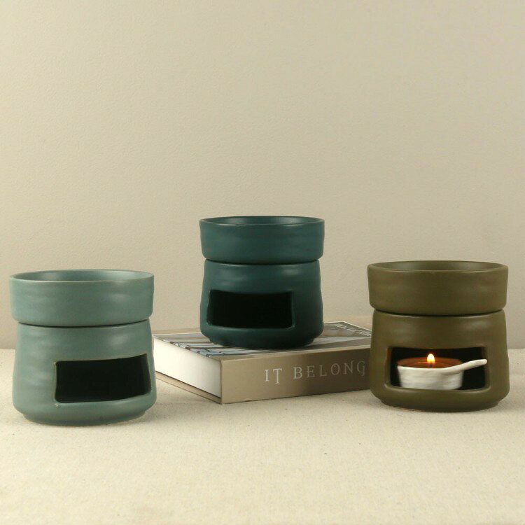 3点セット アロマポット 陶器製 アロマバーナー アロマオイル用 アロマ炉 キャンド...